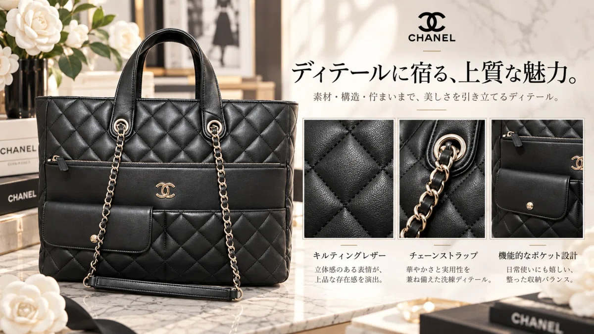 結局、黒がいちばん使える。」大人が選びたくなるCHANEL バッグの魅力