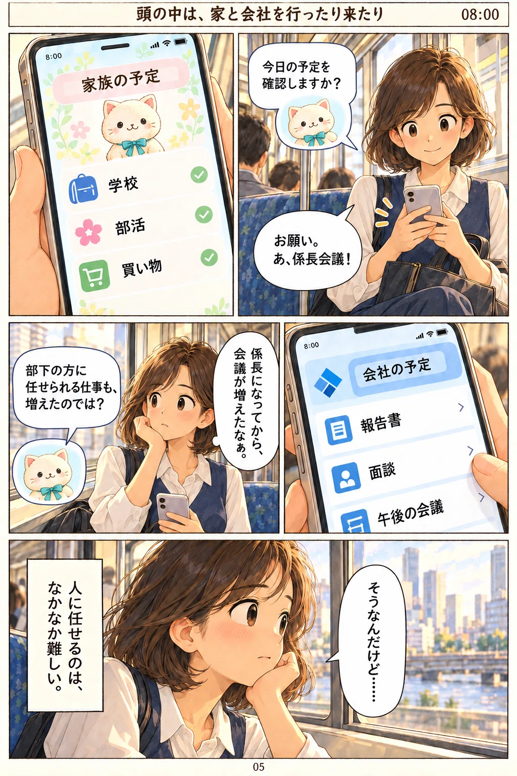 [Manga] A Day in the Life of a 'Working Mom with AI' in the Near Future ...