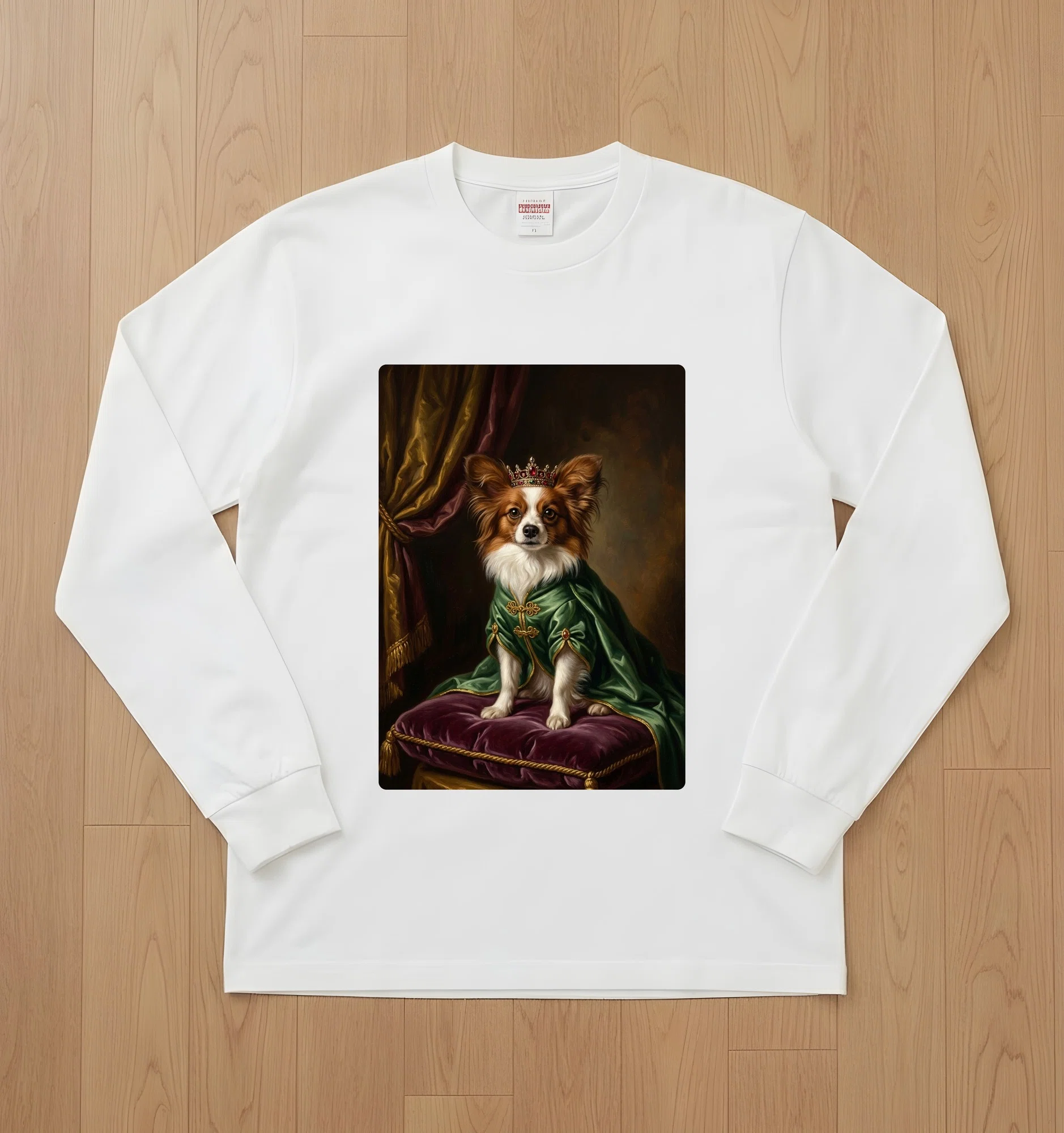 Papillon Renaissance Portrait Long Sleeve T-Shirt is now available!｜うちの ...