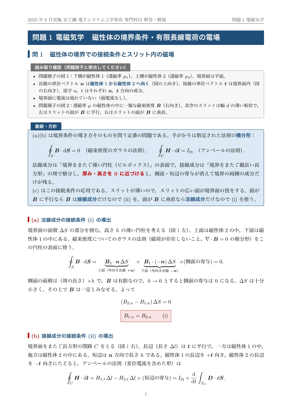 院試過去問】京都工芸繊維大学 電子システム工学専攻 専門科目 2025年