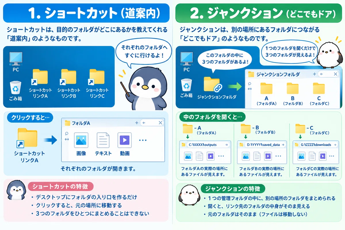 I want to see scattered folders in one place!｜ぐるぐるケーブル