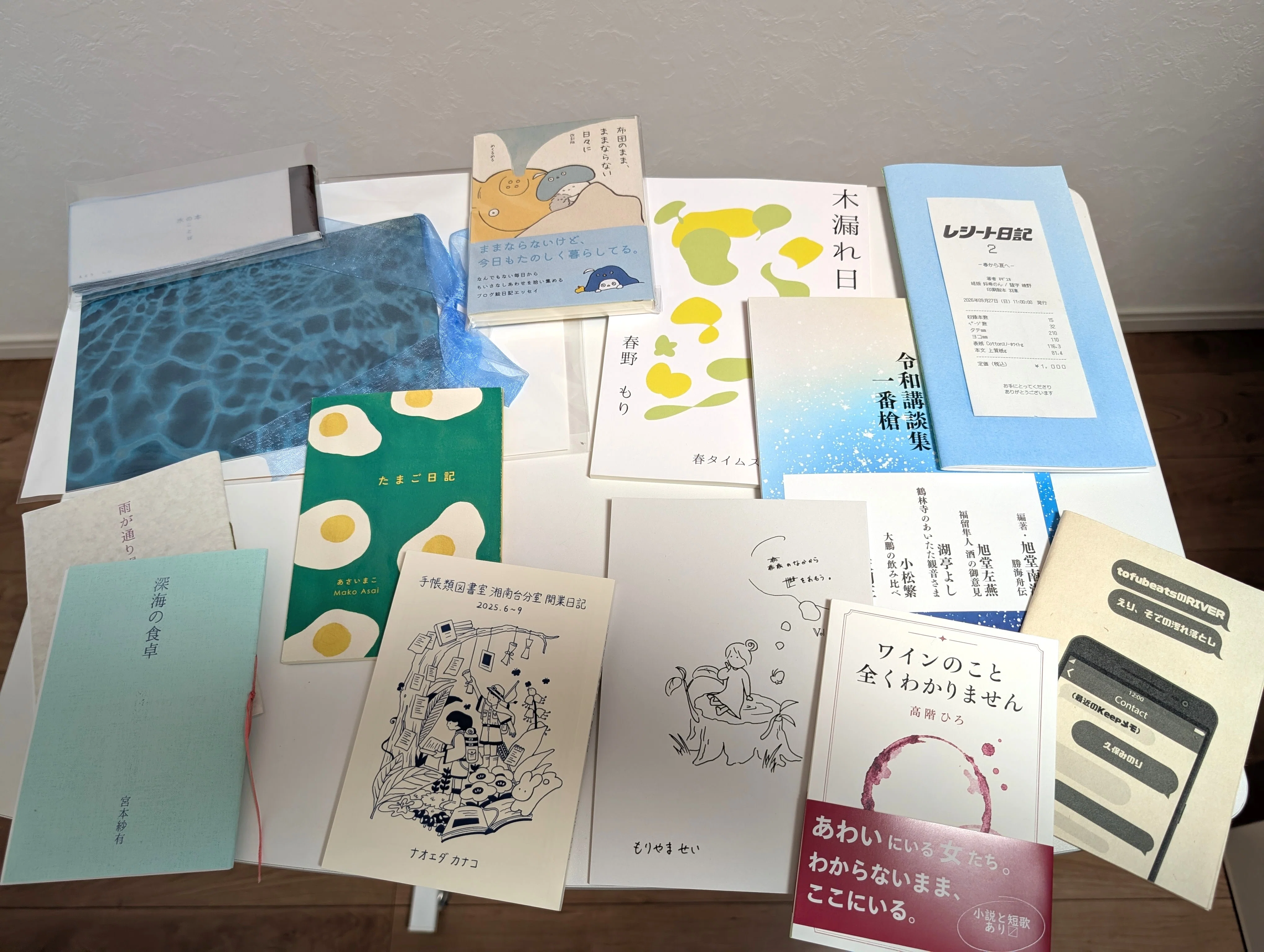 帰って並べたら、思ってたより買ってた。ZINEフェス文芸の感想（出展者