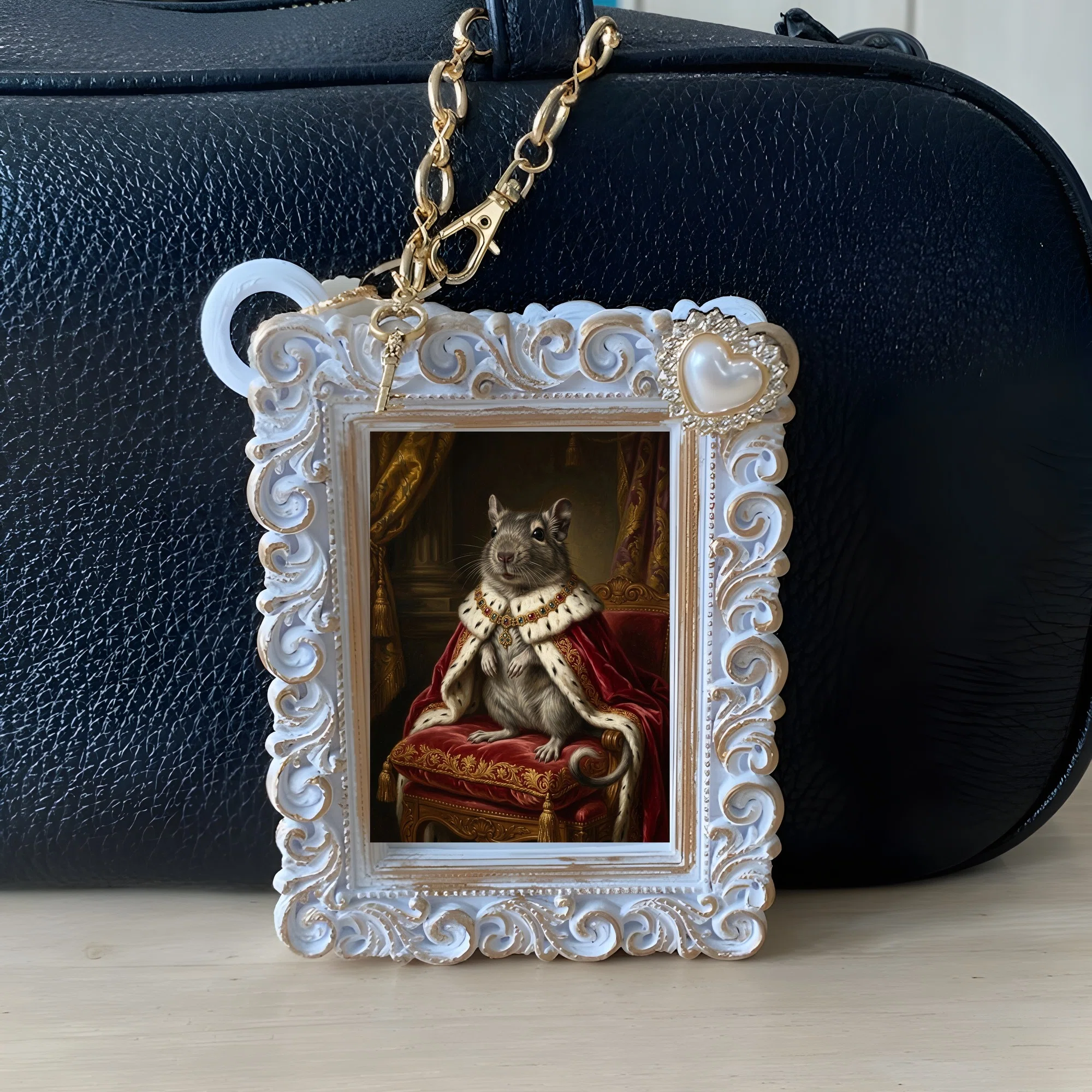 Degu Renaissance Portrait Bag Charm is now available!｜うちの子ルネサンス_バッグ&チャーム