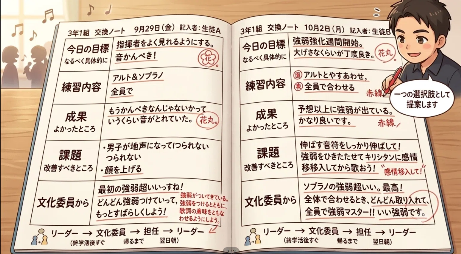 2-23 [Chorus Festival 4] A few days until the chorus festival. To ...