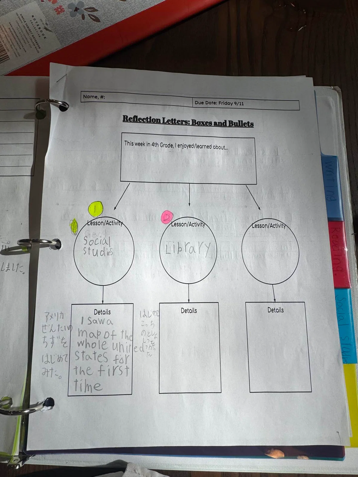 One and a half months since starting at an American elementary school ...