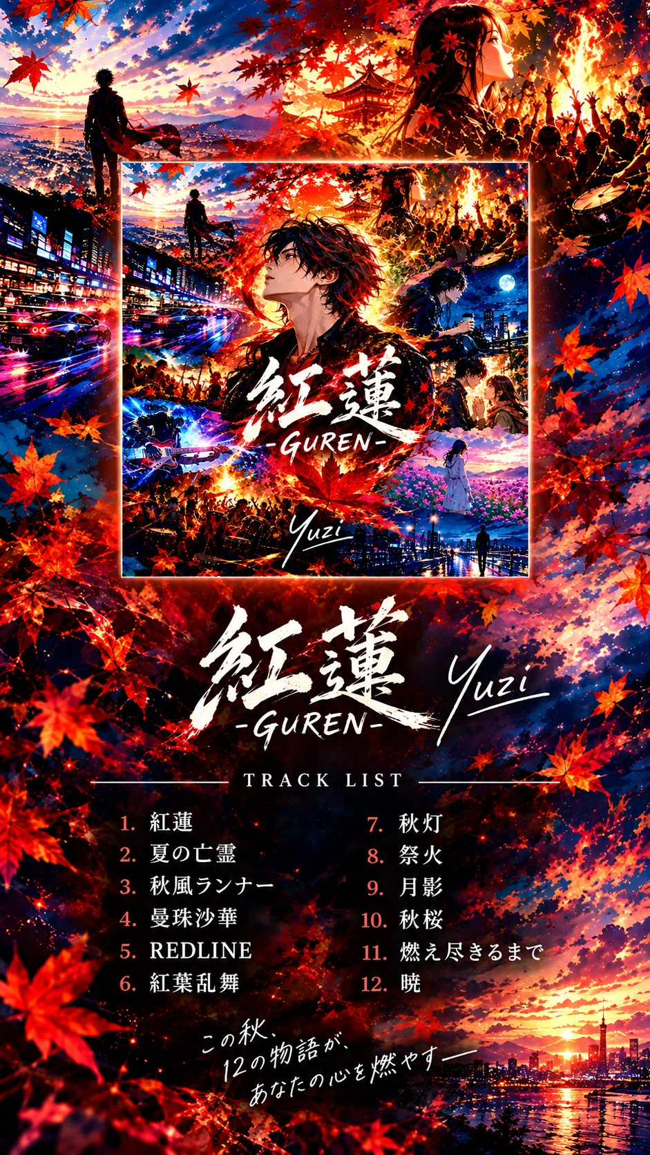 24th Album | GUREN | 5. REDLINE | Suno AI × DistroKid｜Yuzi