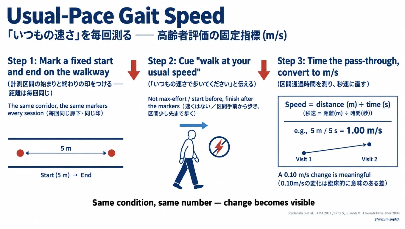 [Walking Speed] A 0.1 m/s difference in speed can mean a difference in ...