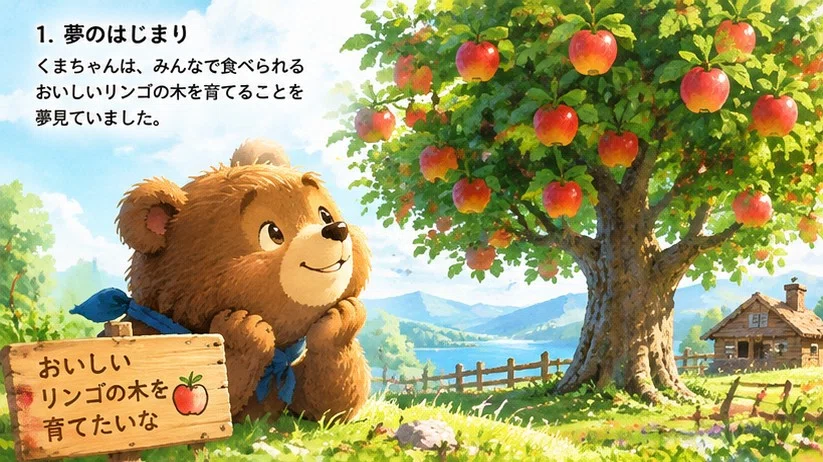 リンゴのチビくまちゃん♡ こんな絵本が作りたい】株式会社ってなに？ くまちゃんと森の仲間たち