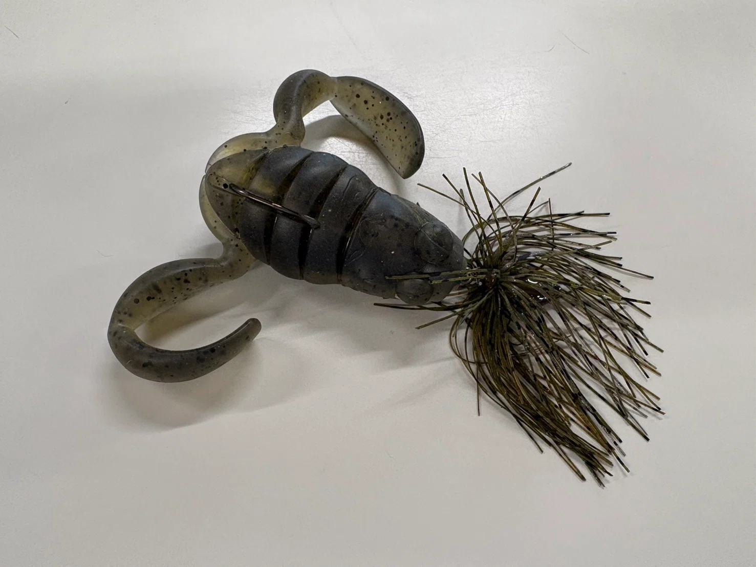 A single cast with a 'one size larger' lure at a bright, tough pond. A ...