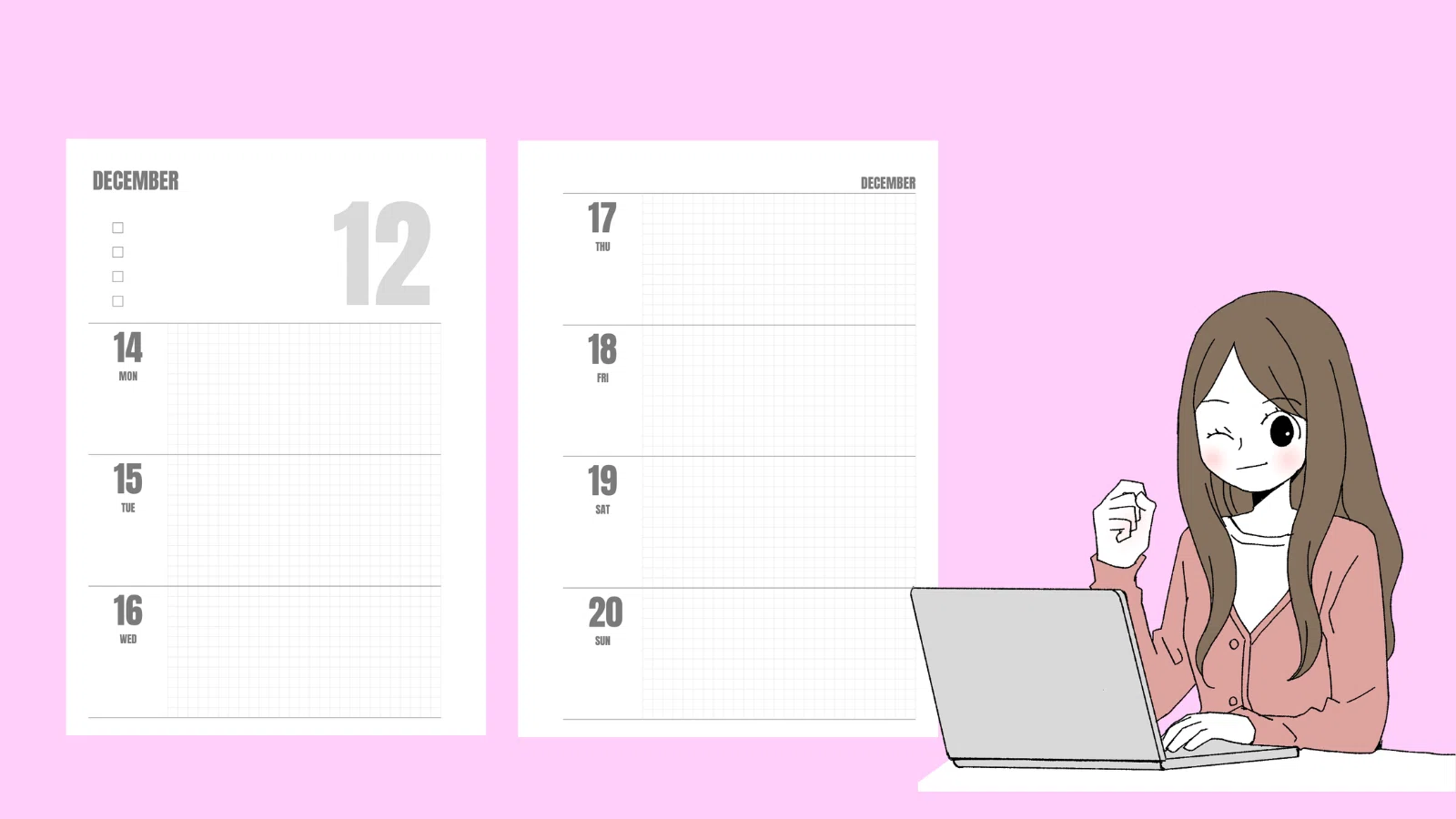 FREE A5 Weekly Planner Sample｜ちゃむ