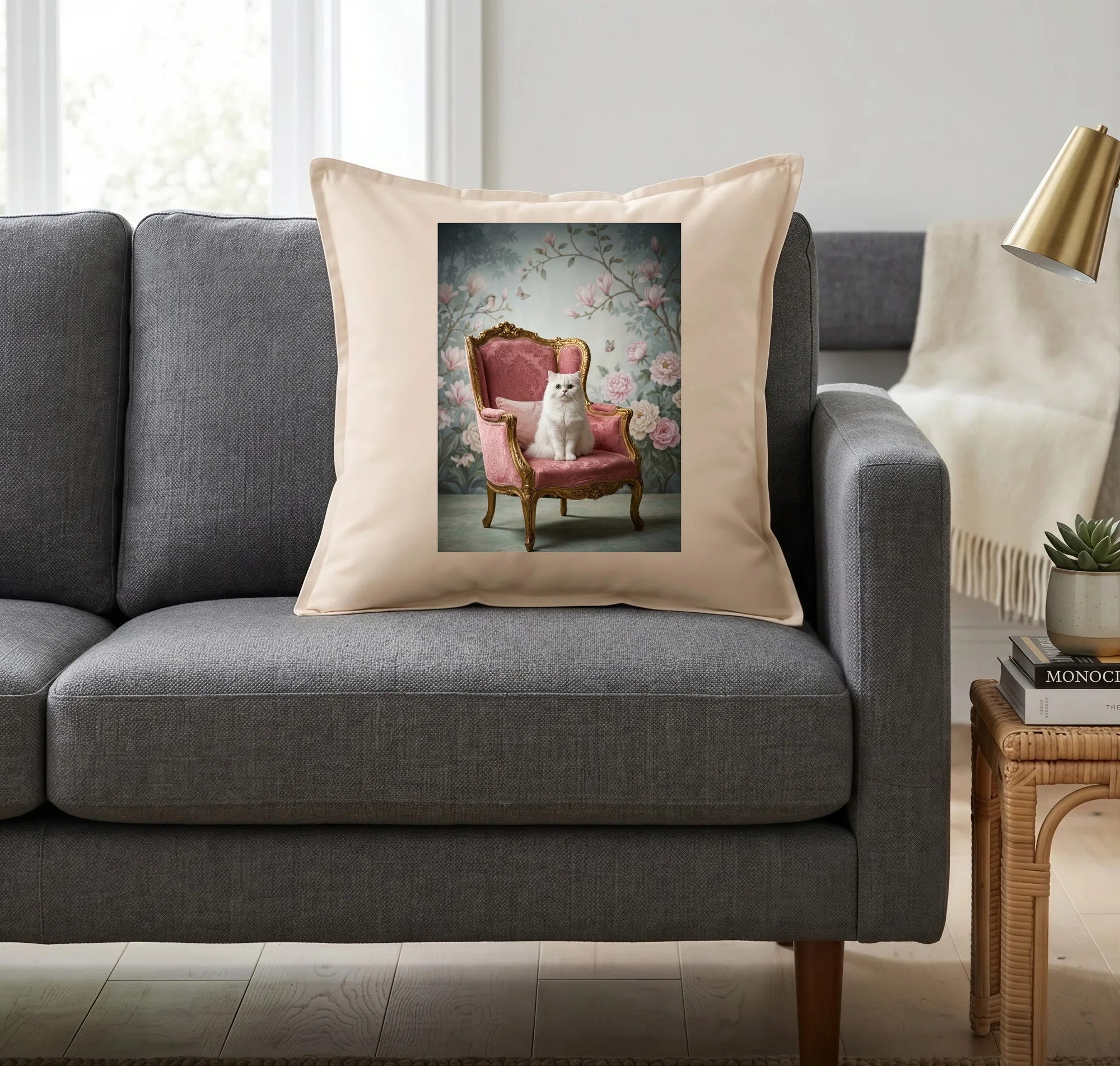 Persian Cat Rococo Shabby Pink Cushion is now available!｜うちの子ルネサンス_ホーム ...