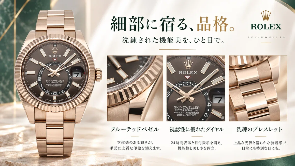 時間を越えて、旅する一本。」ROLEX SKY-DWELLERが大人を惹きつける