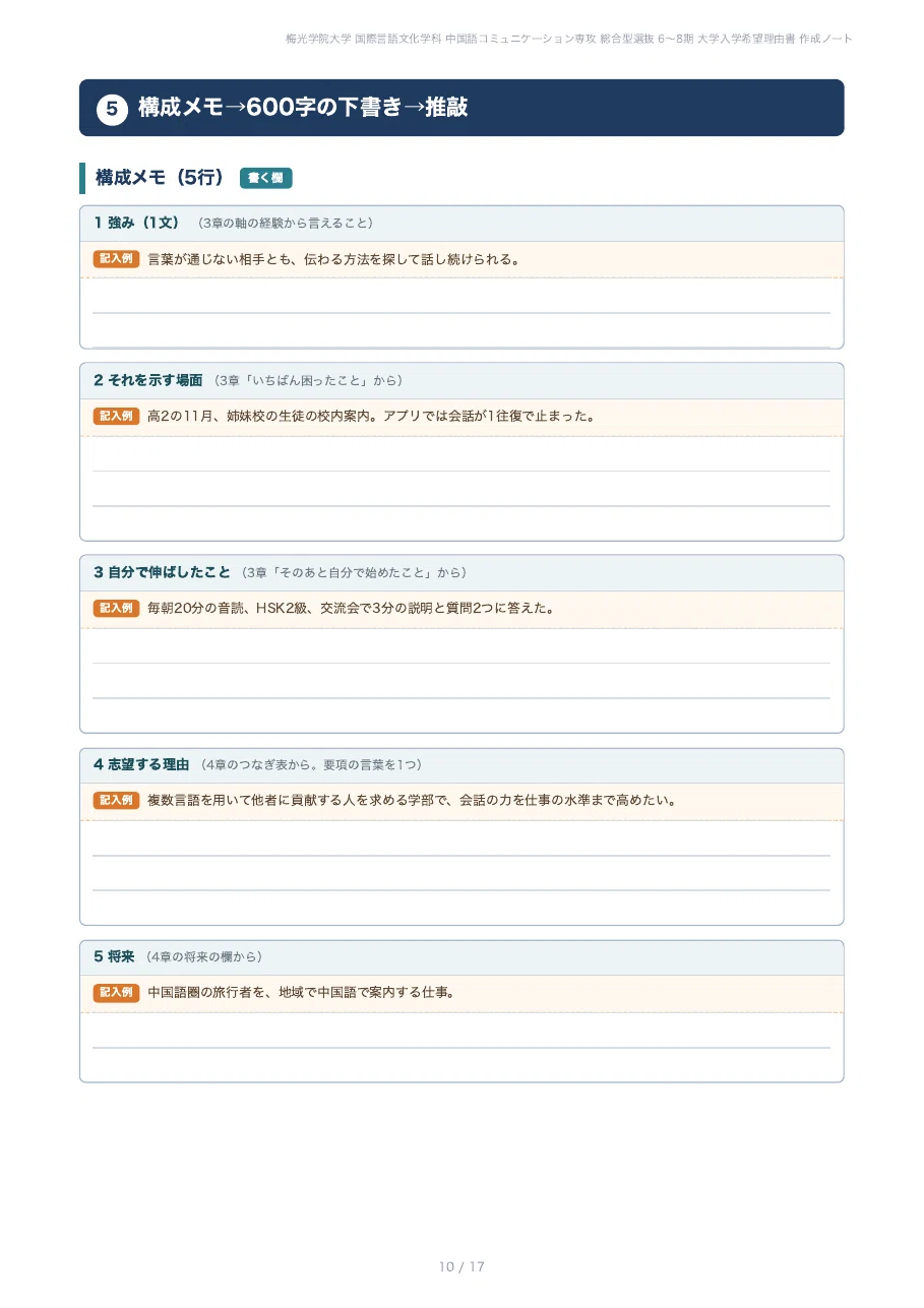 [Baiko Gakuin University, Faculty of International Studies] Prepare ...