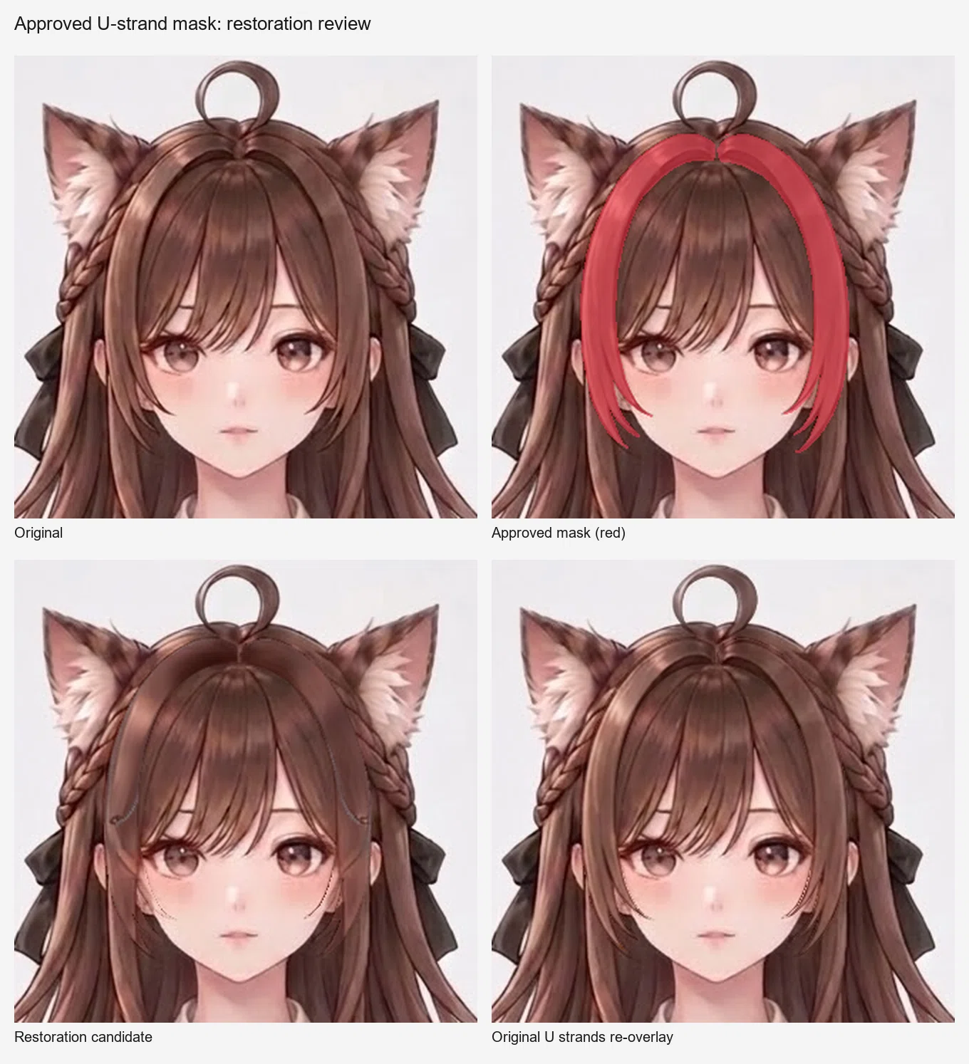 Completing hidden hair with AI: From 28 attempts to choosing the best ...