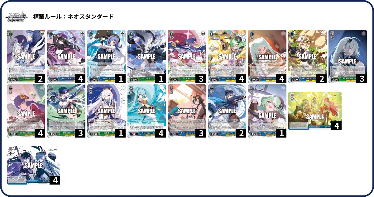 ステラソラ】デッキ案集（8門/8宝/8電源）【ヴァイスシュヴァルツ