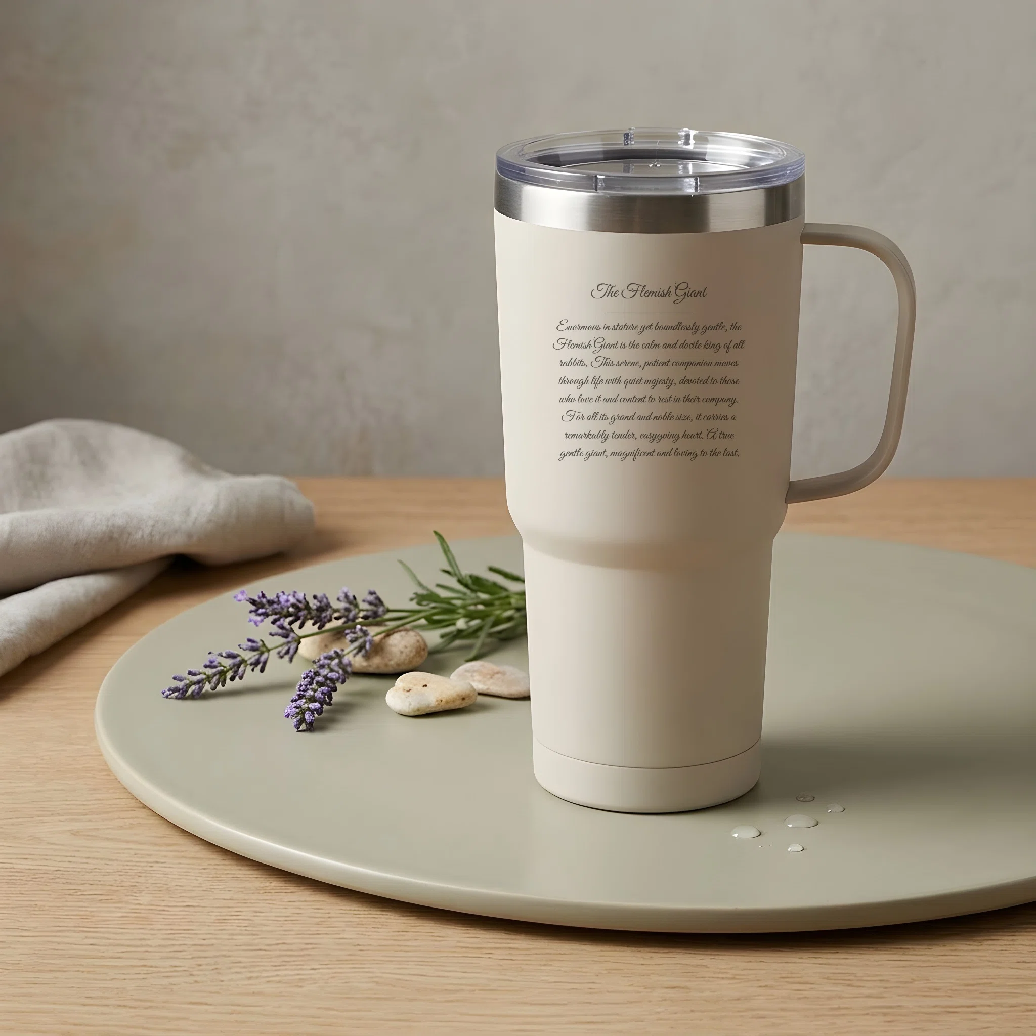 Flemish Giant Renaissance Portrait Tumbler is now available!｜うちの子ルネサンス ...