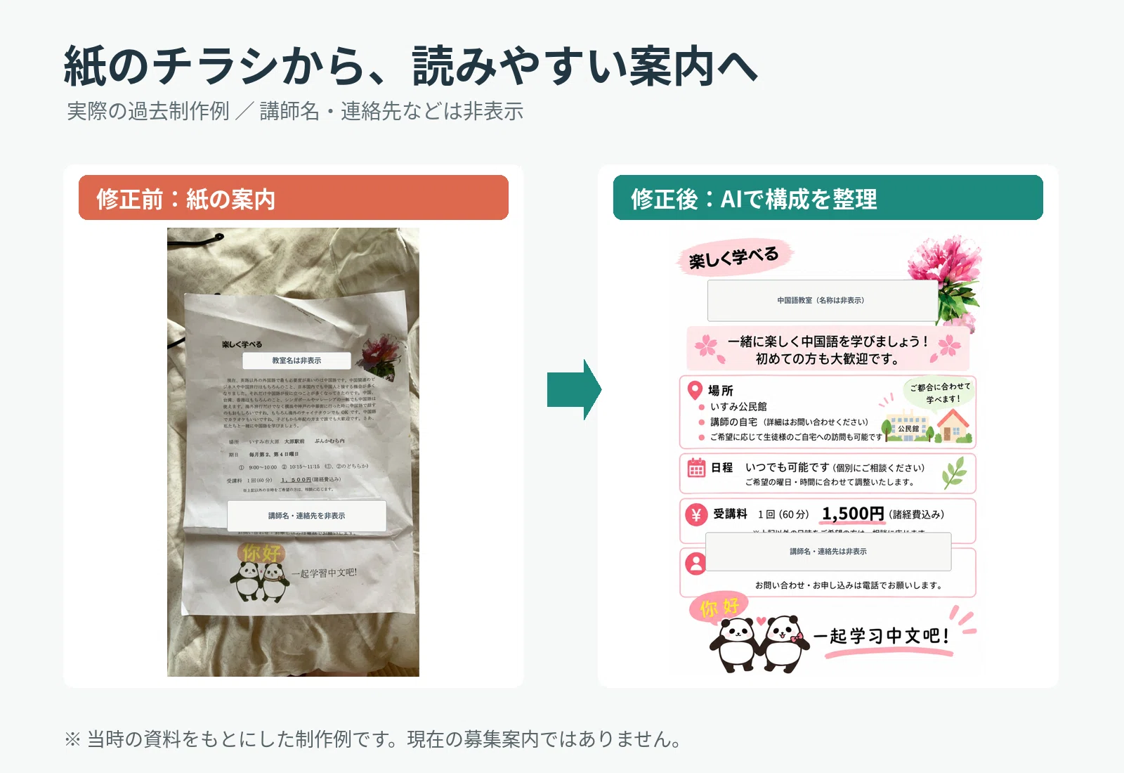 I will recreate old flyers starting from 1,000 yen. Feel free to ...