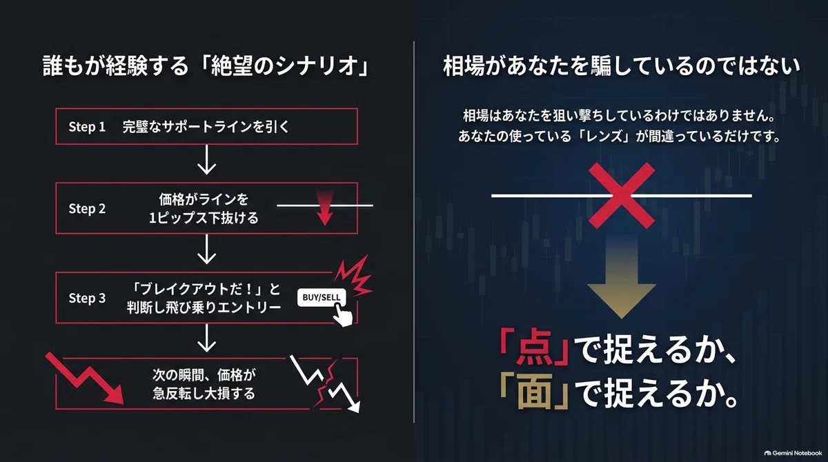 While Line Horizontal Even if the price slightly breaks a horizontal line, do not immediately ...