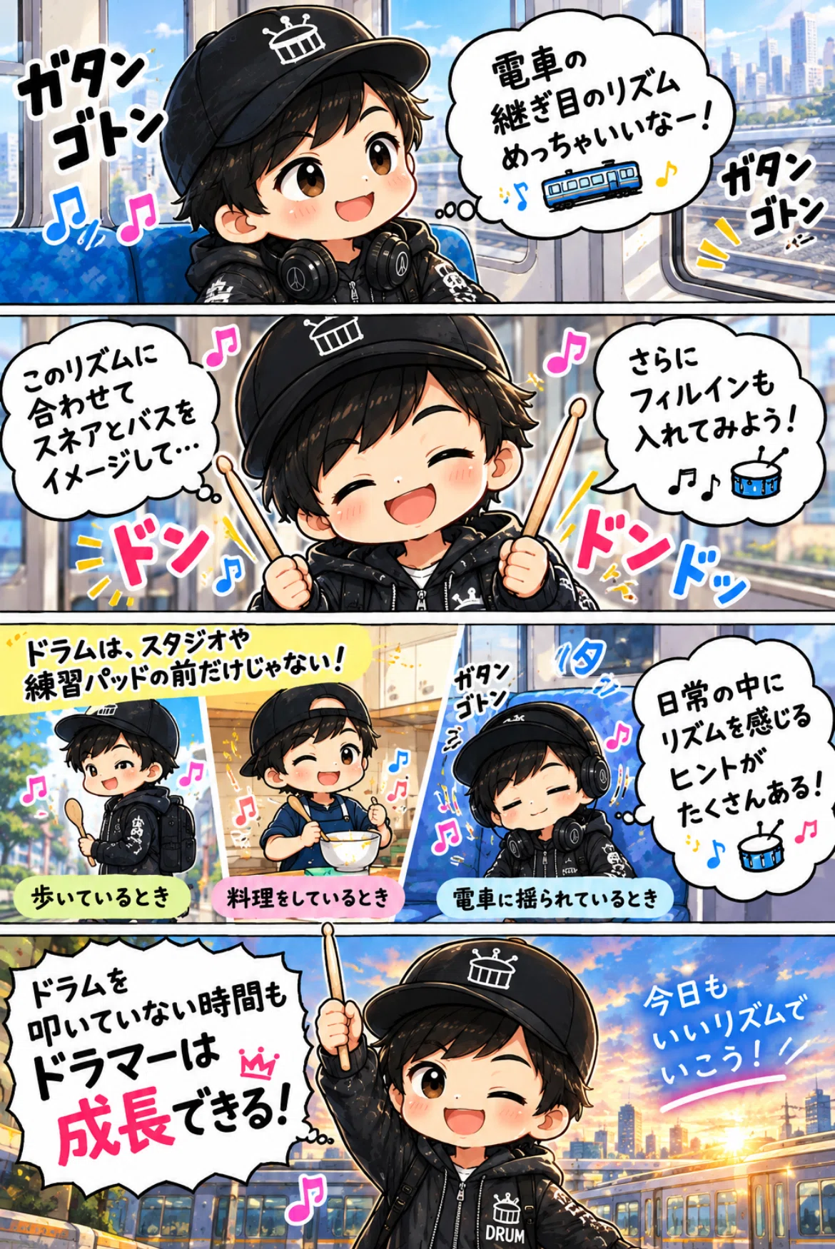 Are R10 Train Even the time spent on the train is practice time for a drummer🥁|ドラムらいふぅ〜🥁