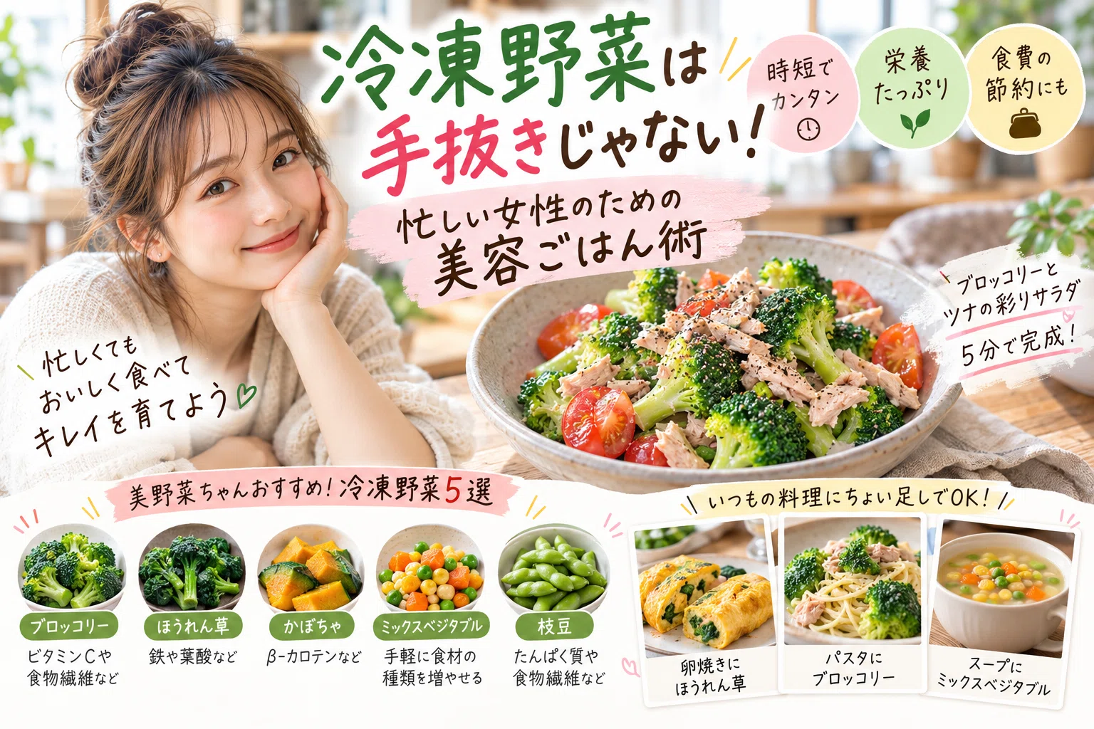 Frozen Vegetables x Beauty Meals｜美野菜ちゃん🥕
