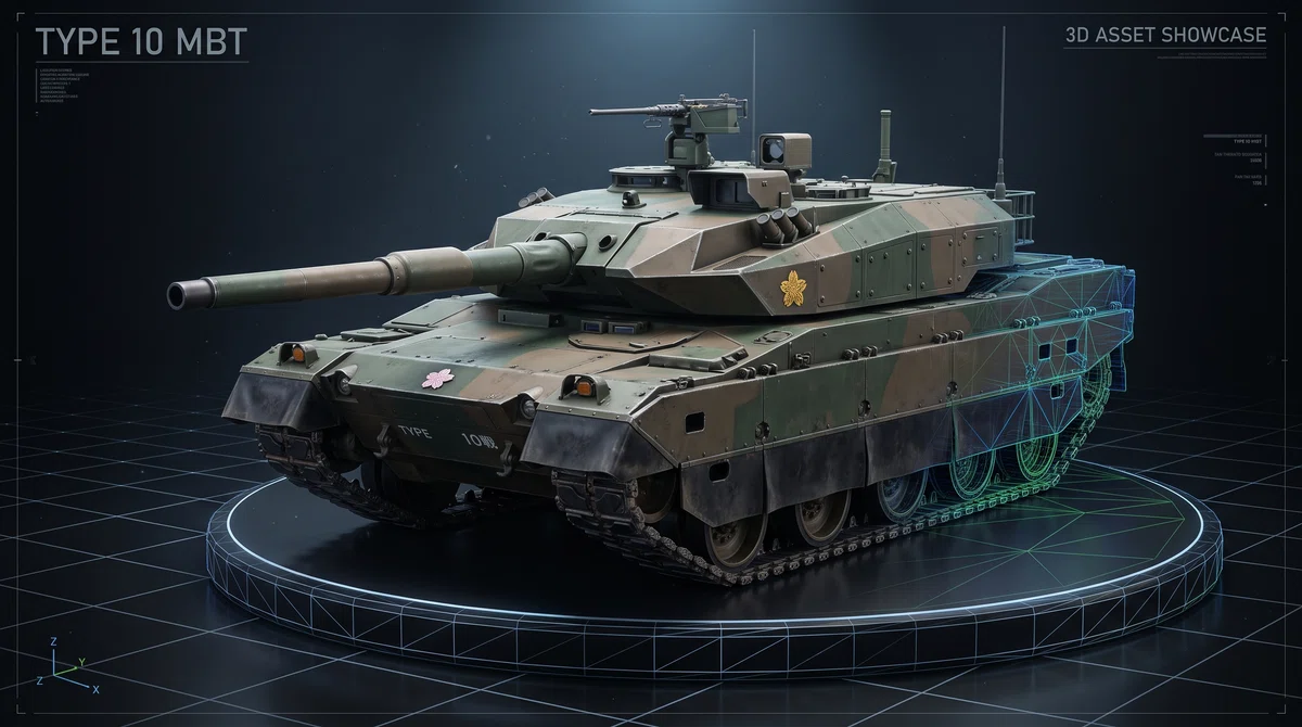 I tried generating 3D images of the Type 10 tank with Gemini Argon｜ドン亀ラナー