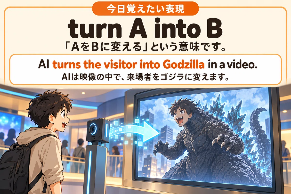 Godzilla Fire Form My movements become Godzilla | Today's English and Kanji Day 128|オトナビ先生