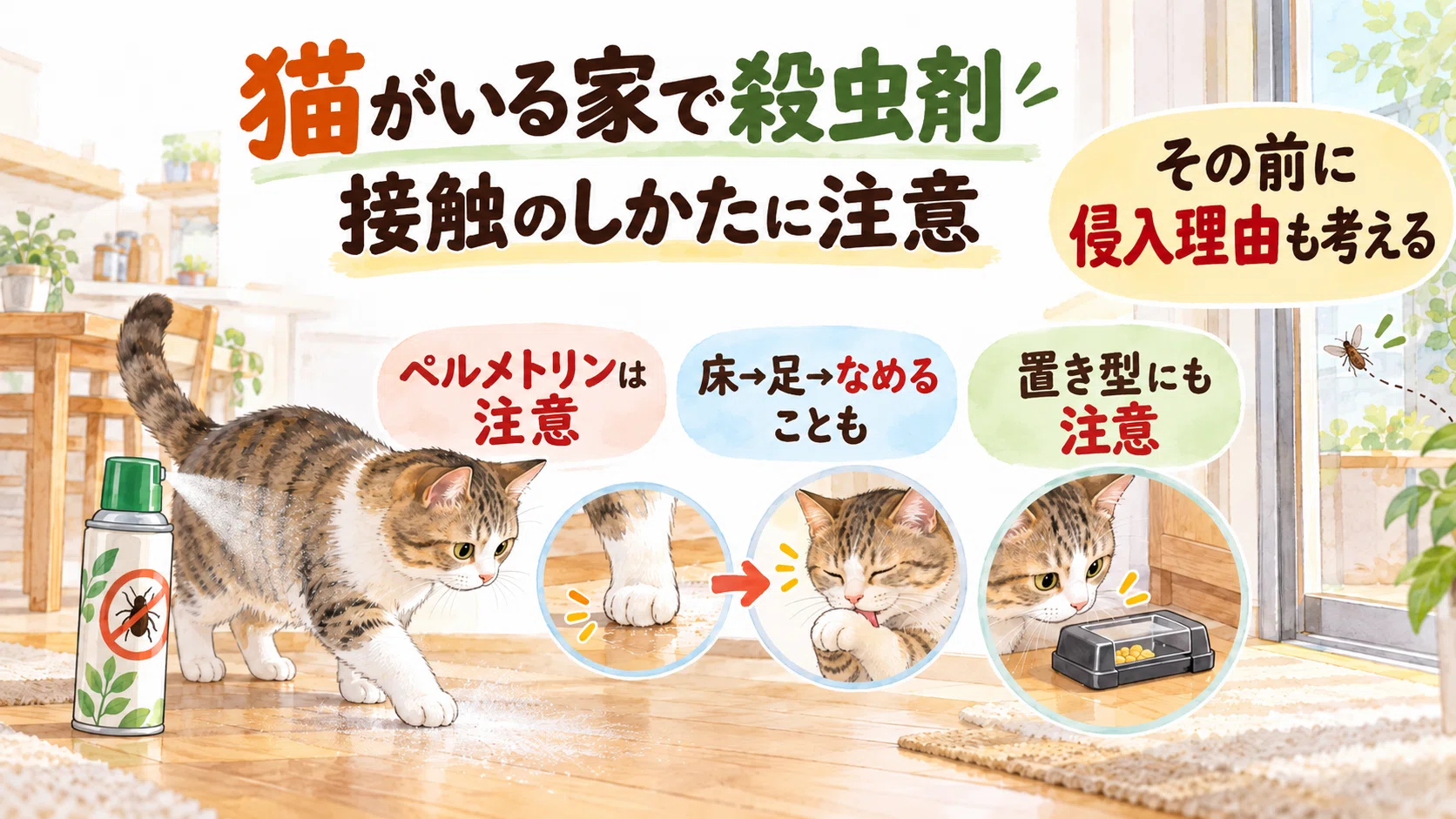Pest control in homes with cats. Things to consider before using ...