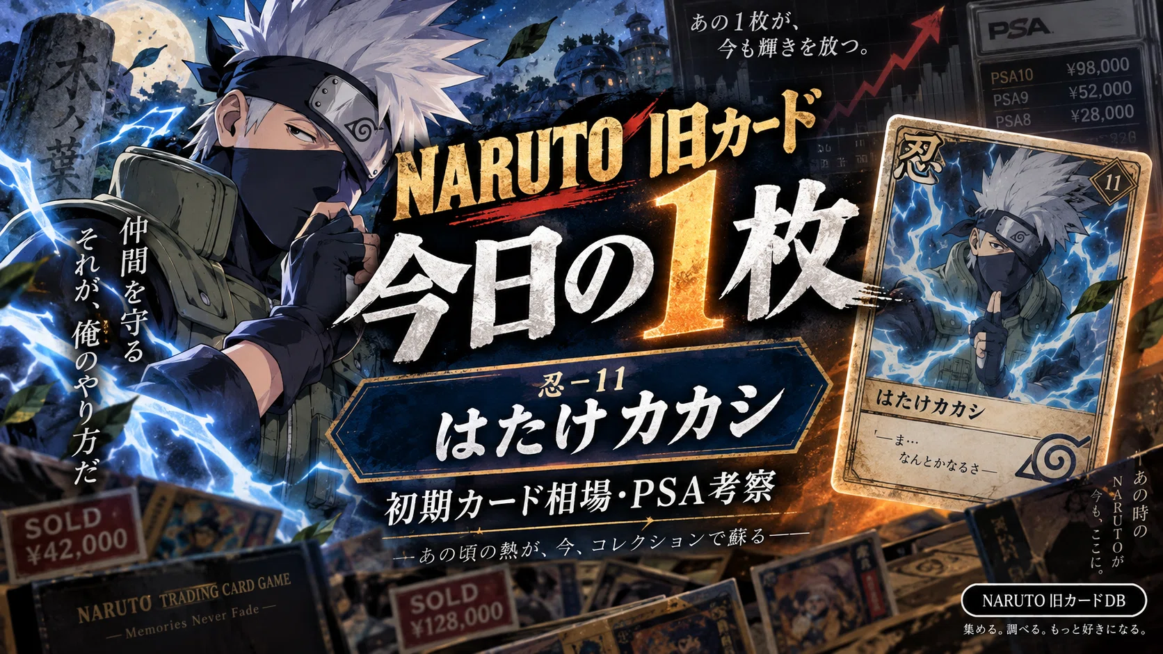 プロモ　劇場版公開記念 NARUTOカードゲーム　忍-11 はたけカカシ NARUTO旧カード #011】忍-11 はたけカカシ｜1,390円の出品は買い？SOLD