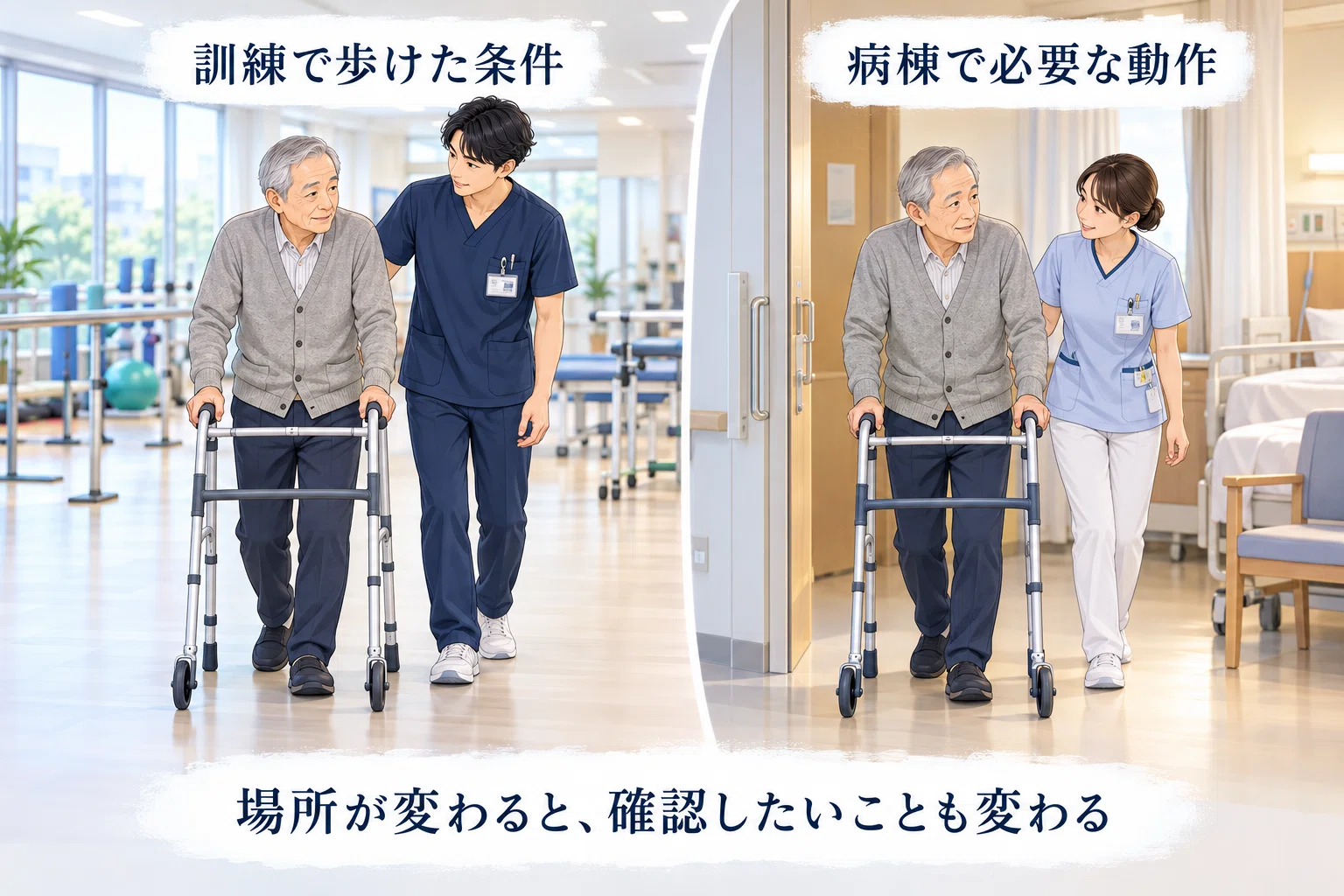 Walking in the training room but using a wheelchair on the ward: What a ...