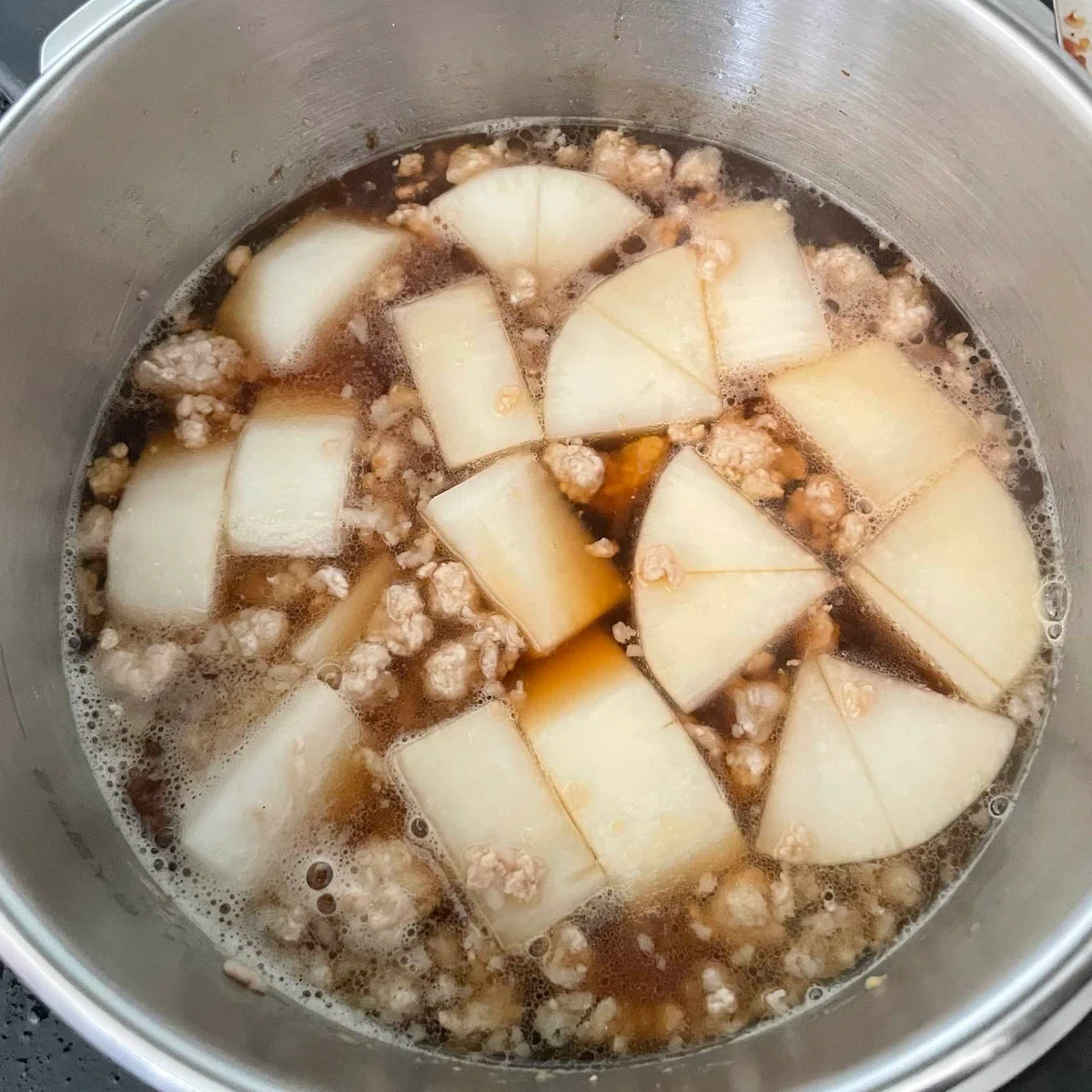 [Daikon Radish Challenge] Minced Pork and Daikon Radish Oyster Sauce ...