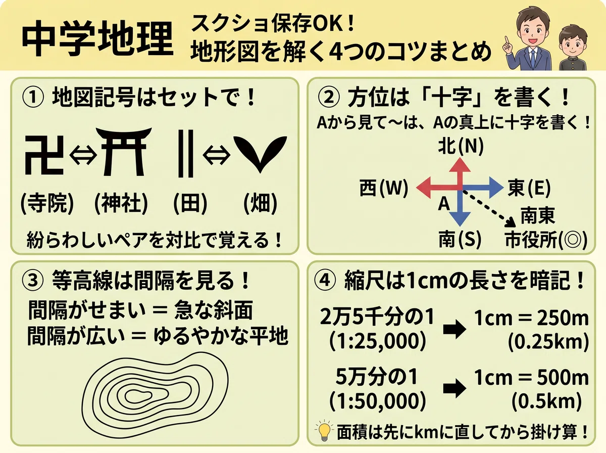 [Junior High Geography] Master Topographic Map Problems in Seconds with ...