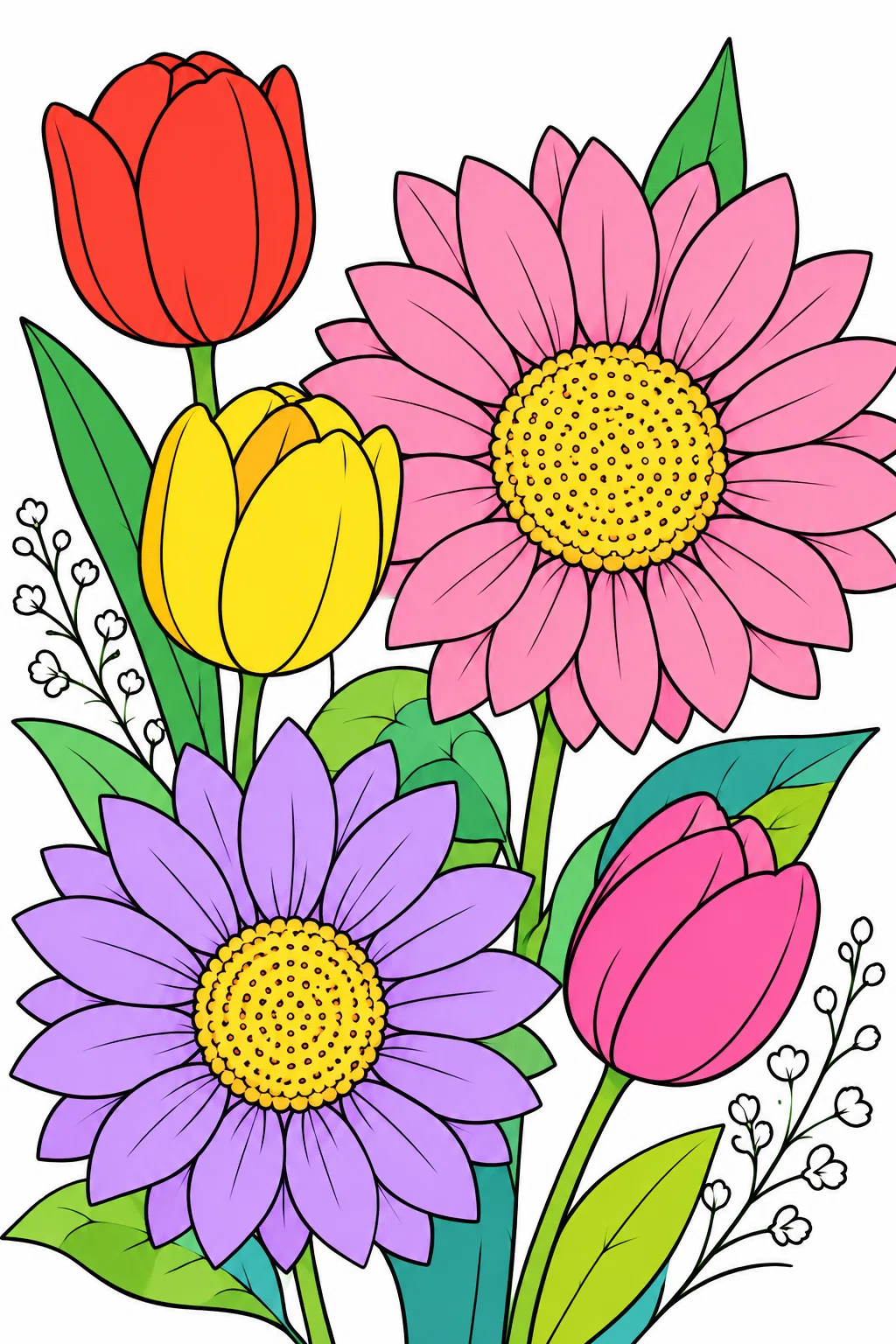 How to Choose Adult Coloring Book Flower Line Art: Patterns and ...