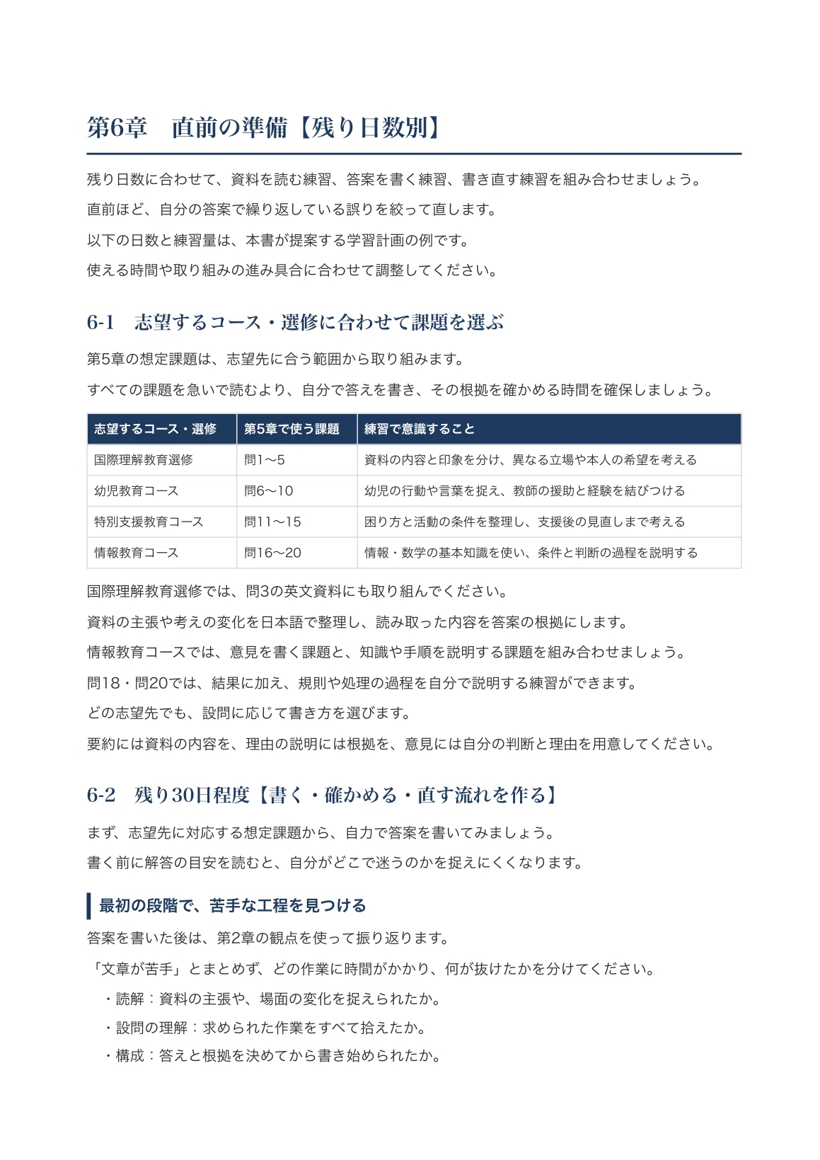 [Yamaguchi University Faculty of Education] Essay Preparation Guide ...