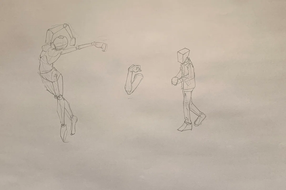 Drawing Practice | Day 229/365 | 173/1,000 Figures｜コスモスパース|毎日練習📐