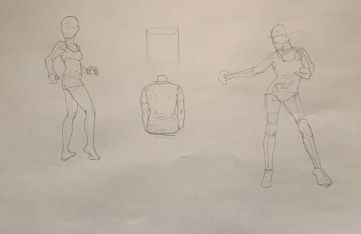 Drawing Practice | Day 229/365 | 173/1,000 Figures｜コスモスパース|毎日練習📐
