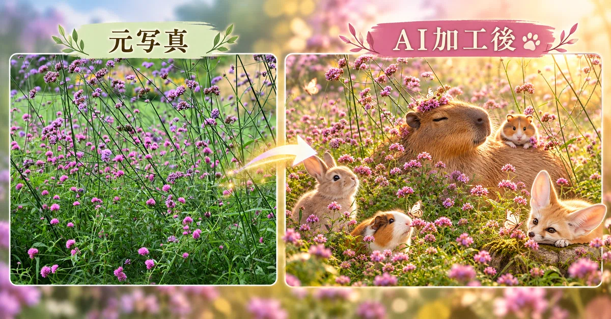 Using A Pink Flower A Single Photo of a Flower Field Becomes a Dream Paradise for Small ...