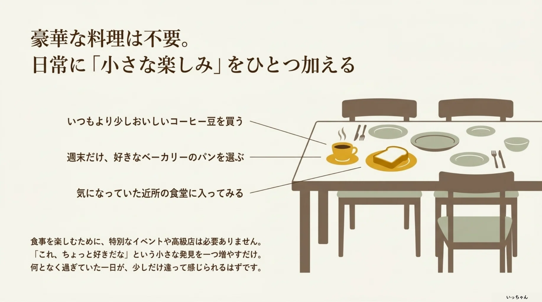 Three years until retirement. I want to make 'enjoying meals' an ...