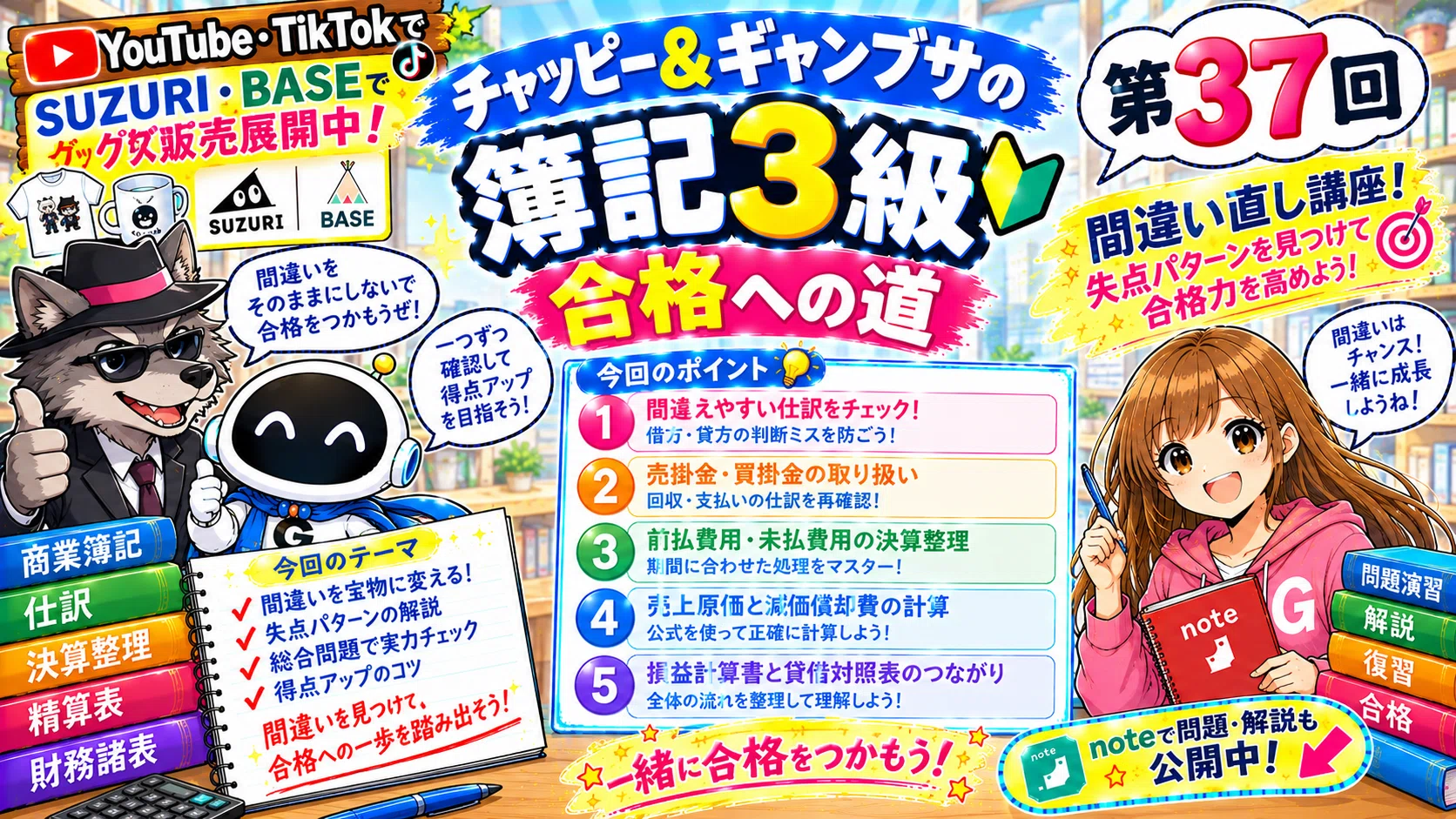 Chappy & Gambusa Bookkeeping Level 3｜ギャンブサ
