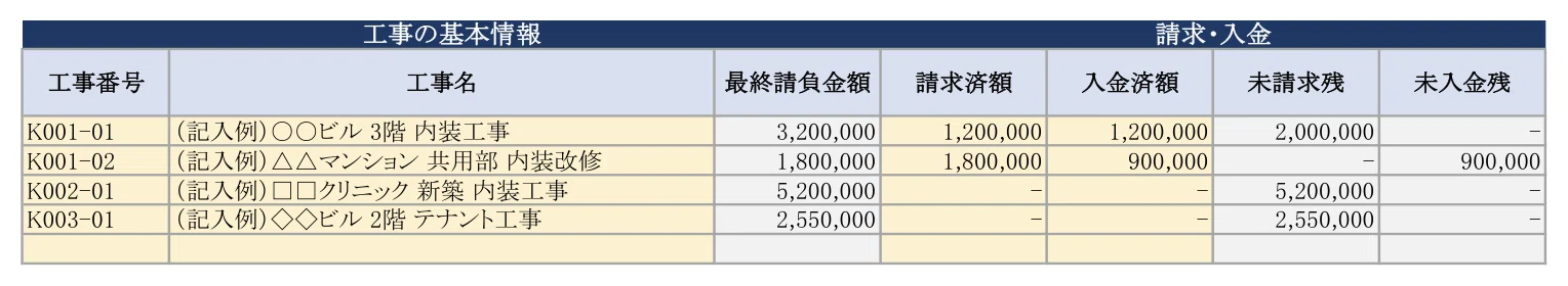 [Construction Excel] See costs and gross profit for each project just ...