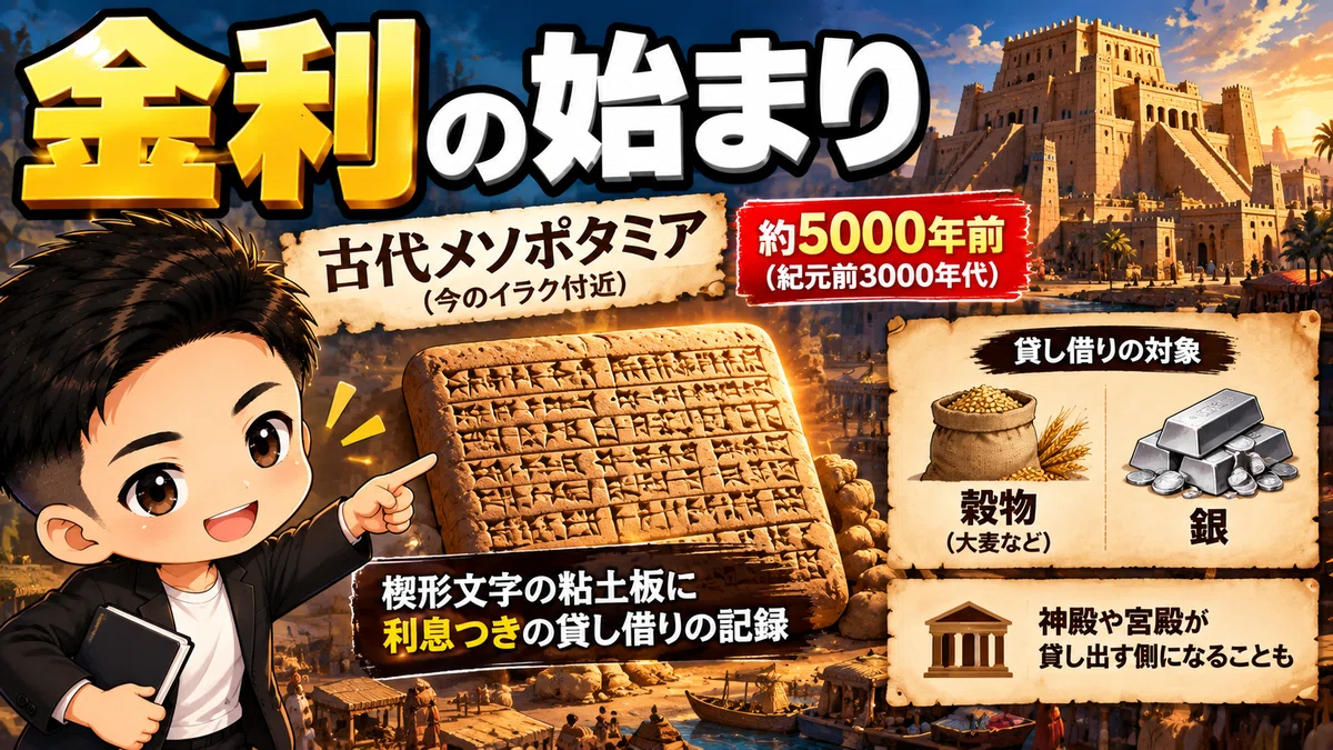 [Finance Part 1] Why was interest born?｜わたるん＠人生をこの手に