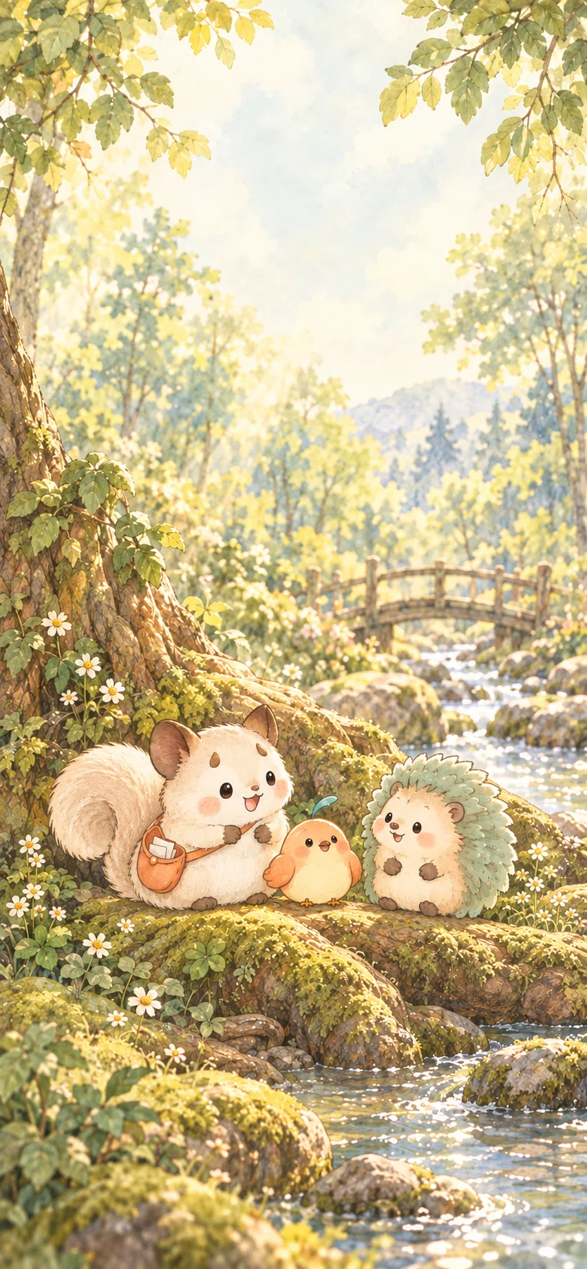 [Free Distribution] Chamemori Smartphone Wallpapers | 3 Friends in ...