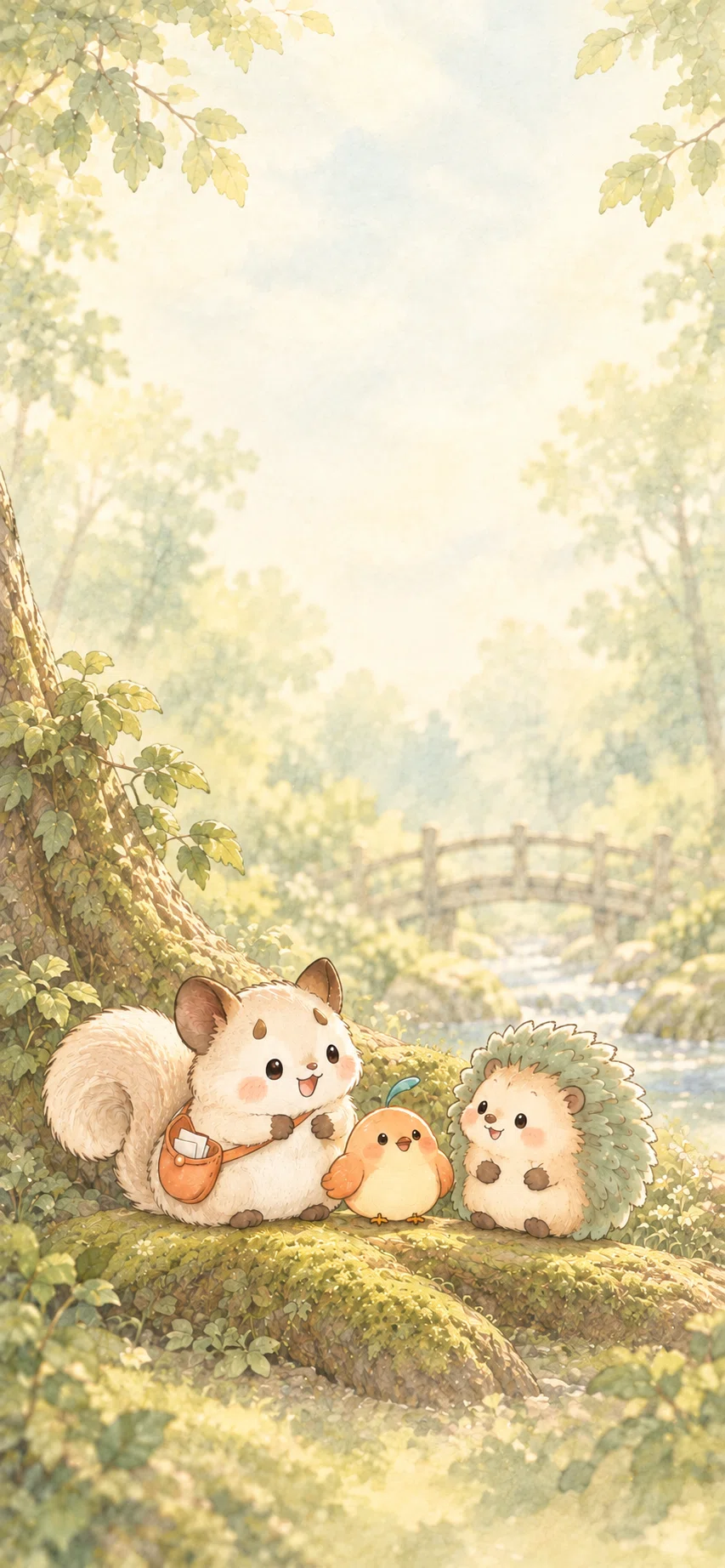 [Free Distribution] Chamemori Smartphone Wallpapers | 3 Friends in ...