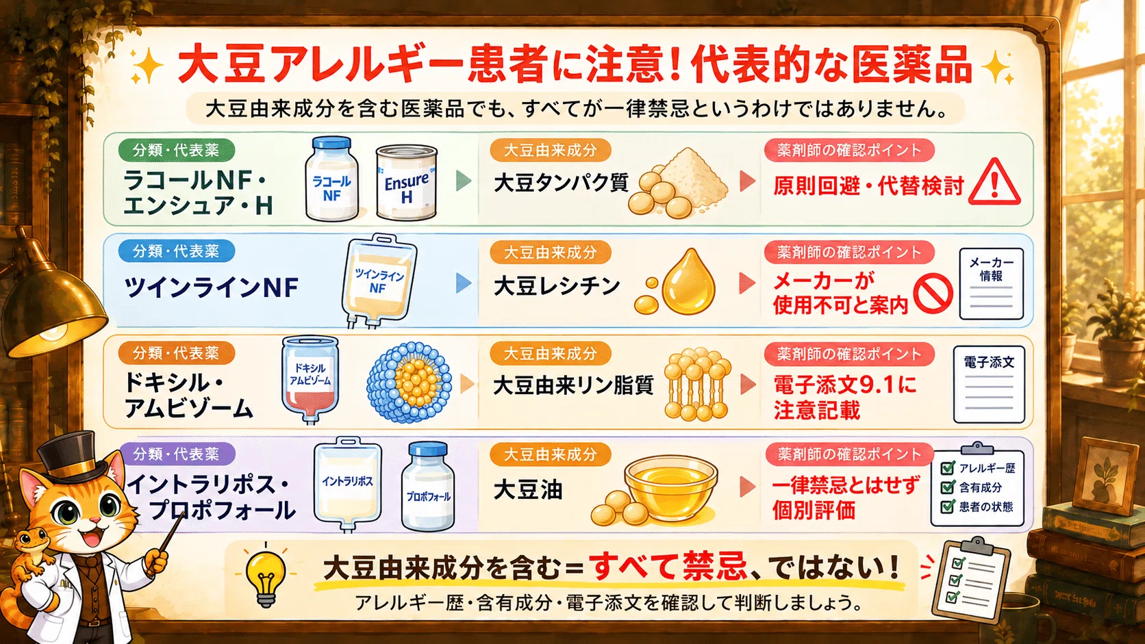 Which medications should be monitored for patients with soy allergies ...