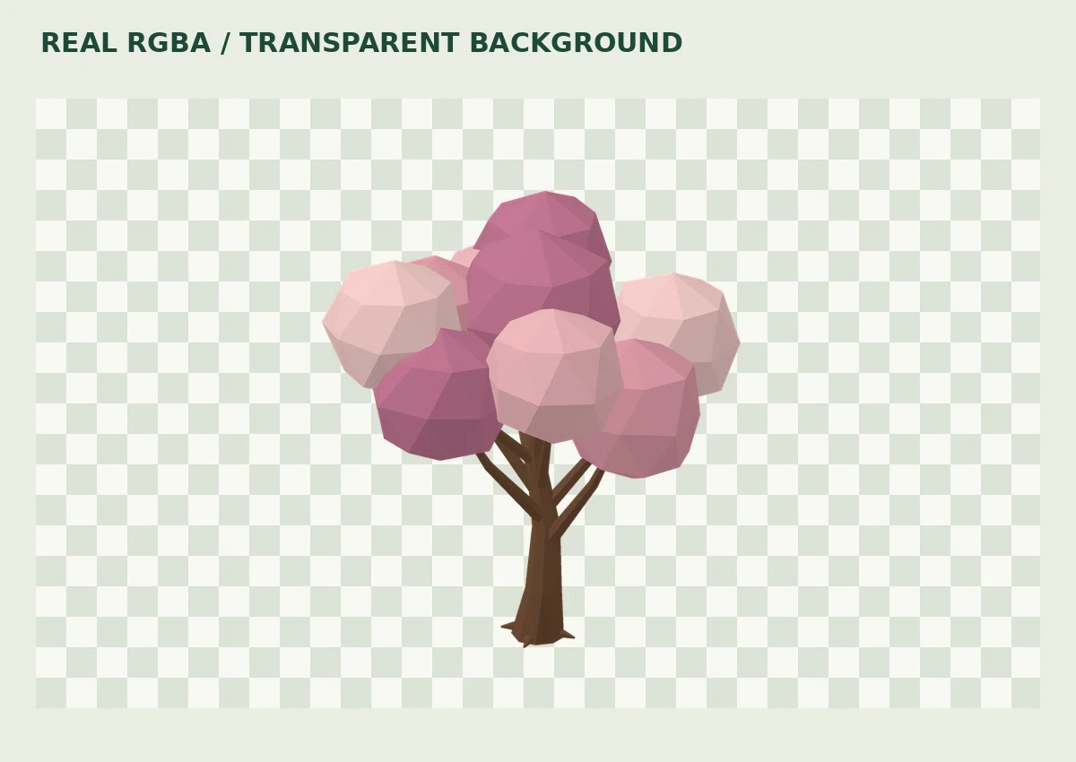 For Creating Forests, Parks, and Tree-Lined Streets! 1,000 Low-Poly ...