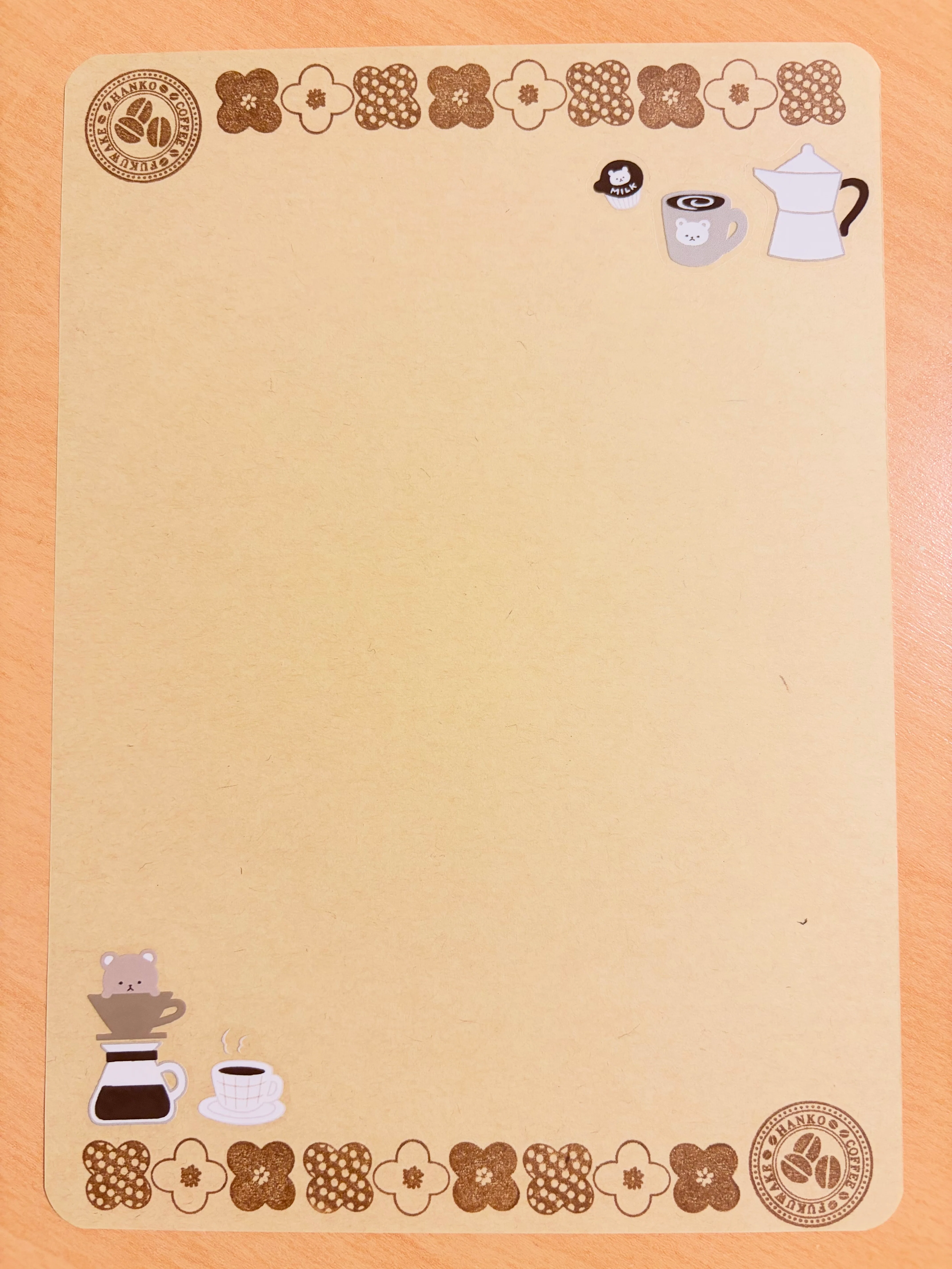 I made some craft paper stationery｜くらざ