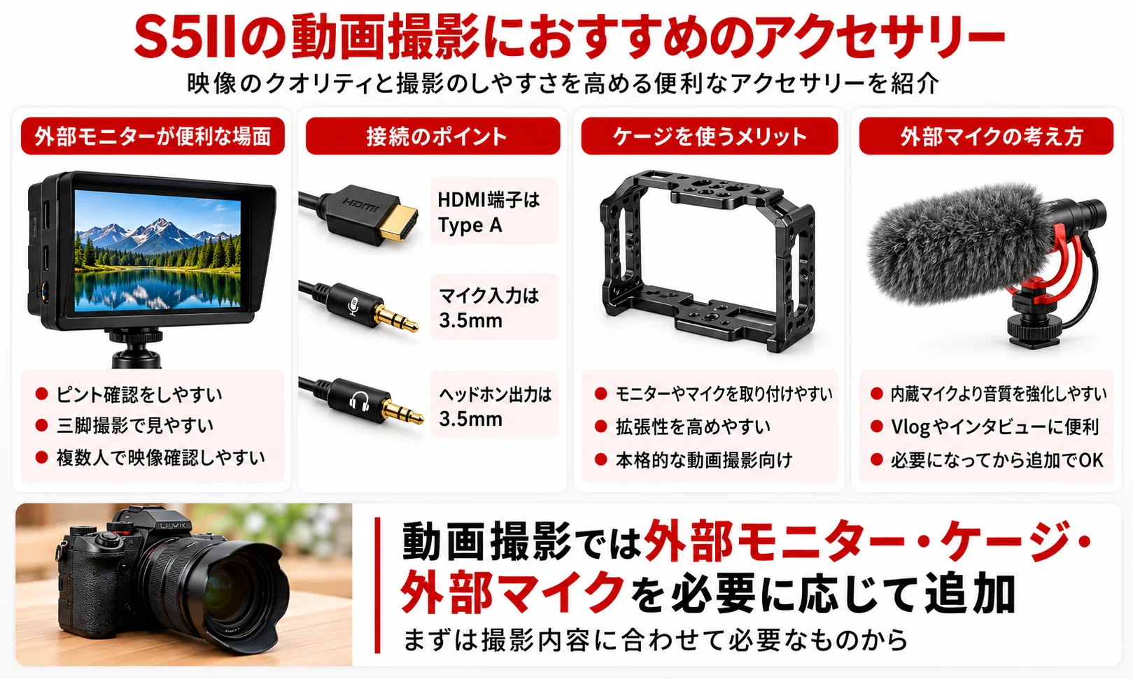Panasonic】 LUMIXS5IIのおすすめアクセサリー｜SDカード・予備