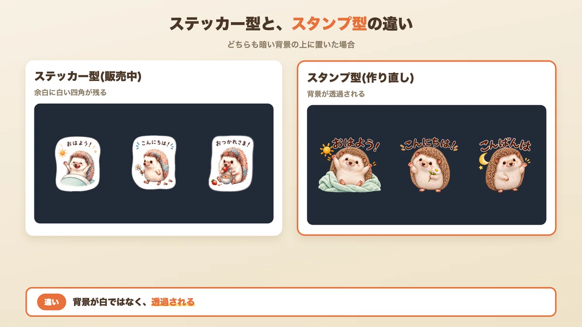 Sticker-type hedgehog stamps aren't selling at all | Currently remaking ...