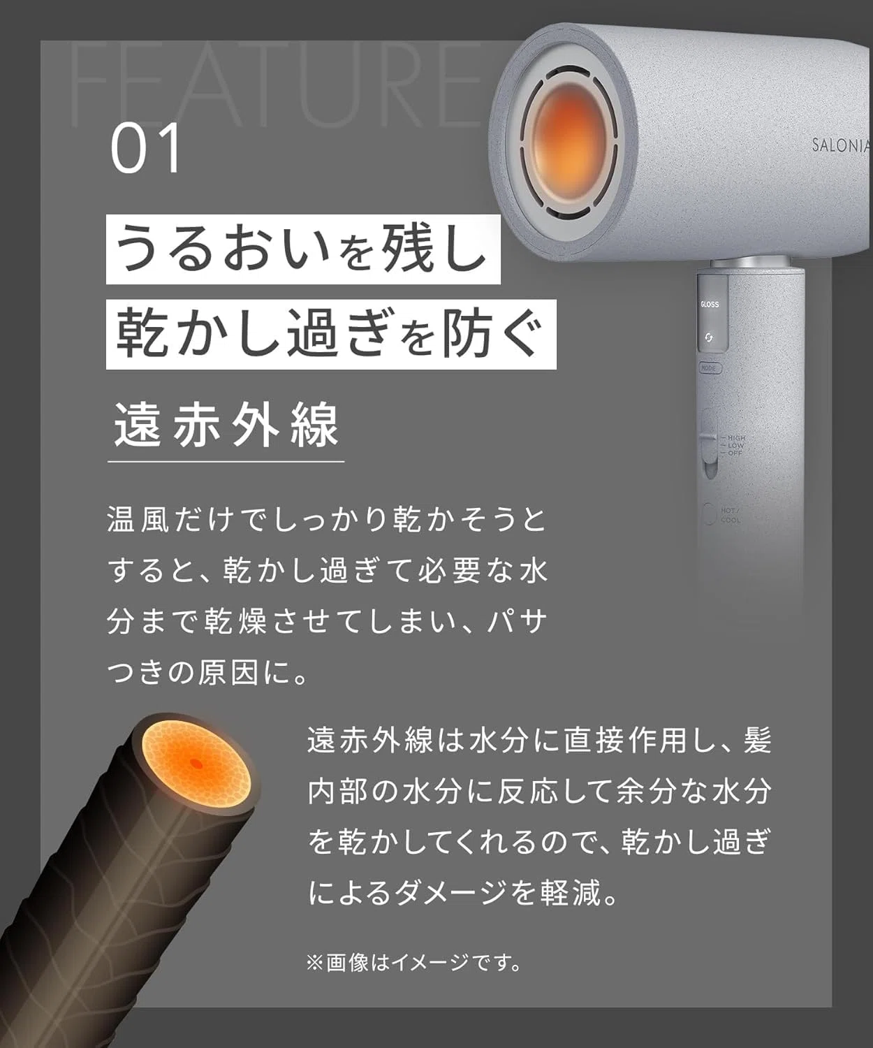 最安値セール】SALONIA サロニア エアトリートメント ドライヤー