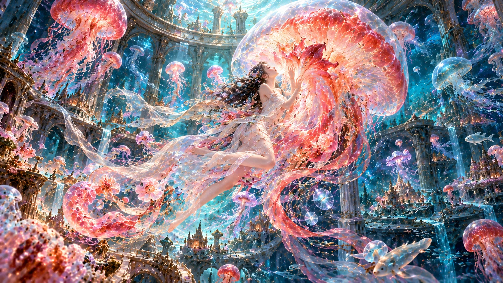 幻想画集「1億年生きる人間の身体は設計できるか」｜俵屋年彦