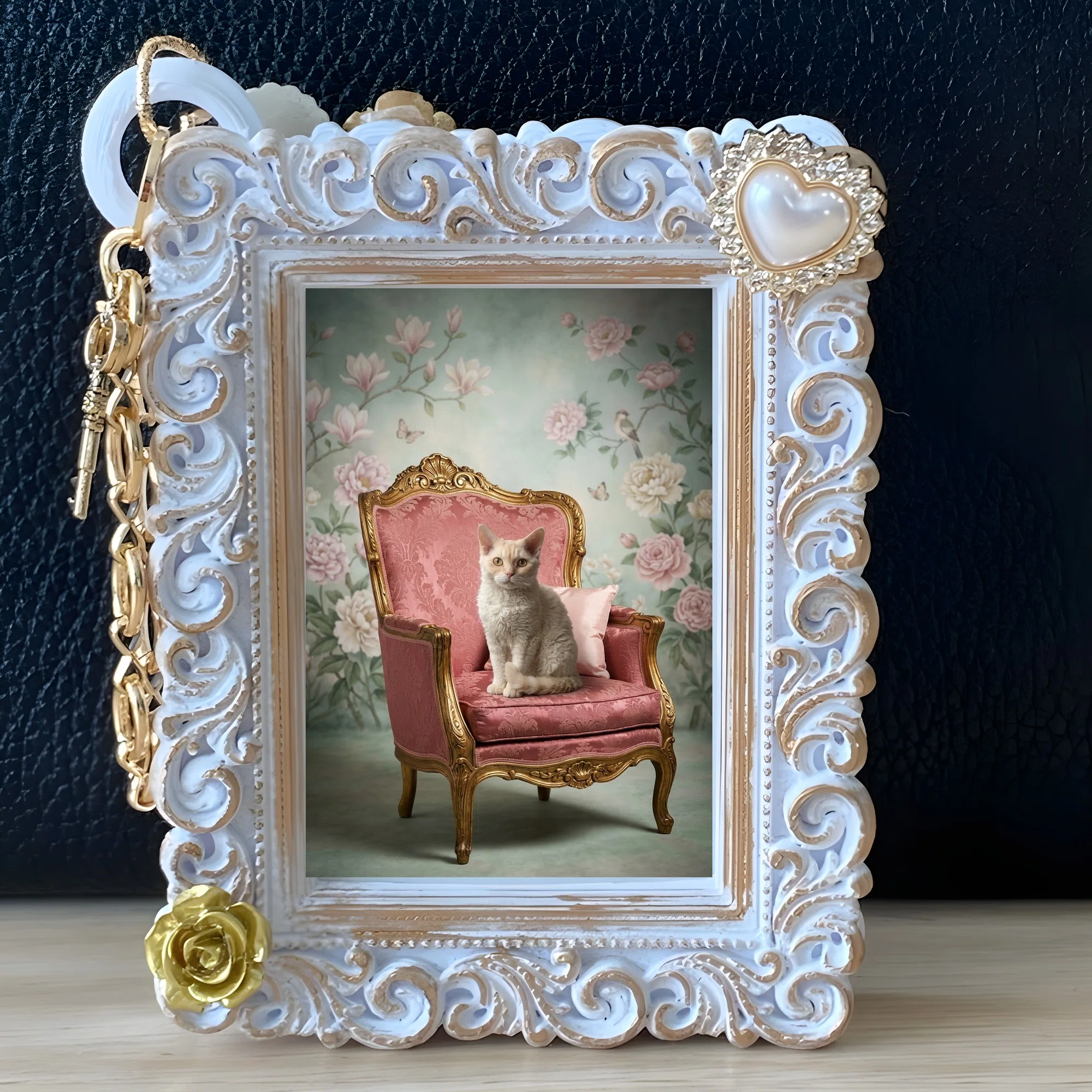 A Selkirk Rex Rococo-style shabby pink bag charm is now available!｜うちの子 ...
